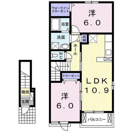 ボヌールⅡの物件間取画像